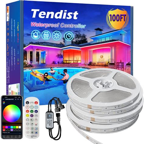 Ft Outdoor Led Strip Lights Waterproof Tendist Ip Rope Light