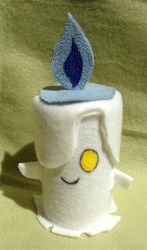 Selfmade Pokemon Litwick plush doll by kovuification on DeviantArt