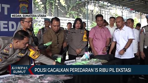 Satresnarkoba Polrestabes Medan Gagalkan Peredaran 15 Ribu Butir Pil