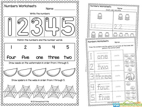 FREE Printable Numbers 1-5 Worksheets - Worksheets Library