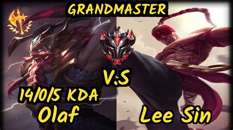 One Lan Olaf Vs Lee Sin Kda Jungle Gameplay Br Ranked