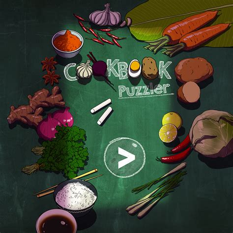 Cookbook Puzzler Game Art And Ui Design Work On Behance