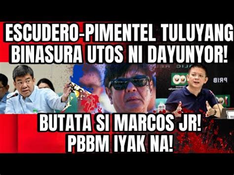 Breaking News Butata Si Marcos Jr Escudero Pimentel Tuluyang Binasura