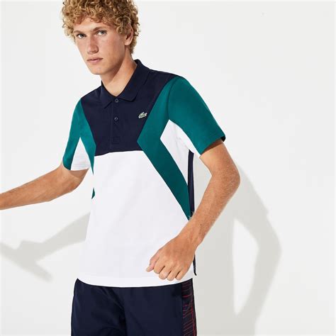 Mens Lacoste Sport Ultra Light Colourblock Cotton Tennis Polo Shirt