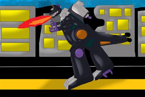 Trypticon (G1)'s Attack by Mojo1985 on DeviantArt