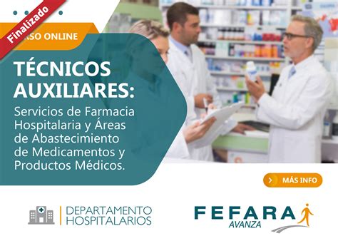 Curso TÉCNICOS AUXILIARES: Servicio de Farmacia Hospitalaria y Áreas de ...