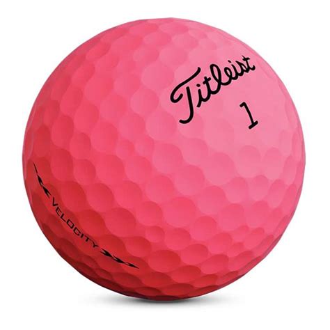 Titleist Velocity Matte Pink Golf Balls 12 Balls Golfonline