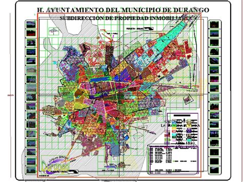 Carta Urbana Durango Em Autocad Baixar Cad Grátis 3259 Mb Bibliocad