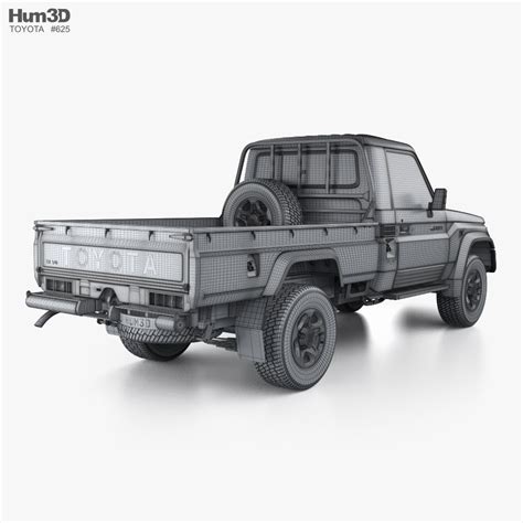 Toyota Land Cruiser Cabina Simple Pickup LX 2024 Modelo 3D Descargar