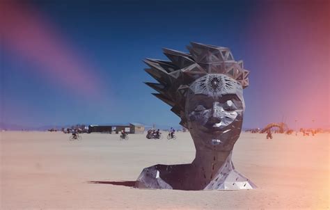 Wallpaper Usa Nevada Nevada Burning Man A Serene Smile Burning Man