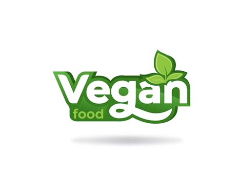 Premium Vector Vegan Food Logo Label