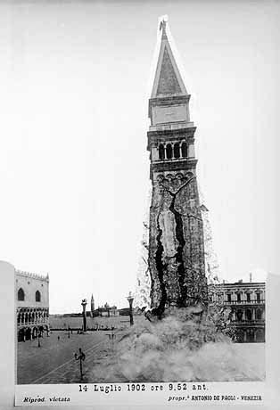 St Marks Campanile Collapsed In 1902 Killing No One Except The