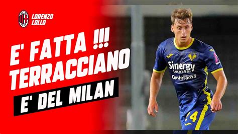 E FATTA TERRACCIANO E UN NUOVO GIOCATORE DEL MILAN EMPOLI