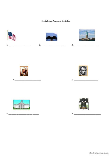 U S Symbols English ESL Worksheets Pdf Doc