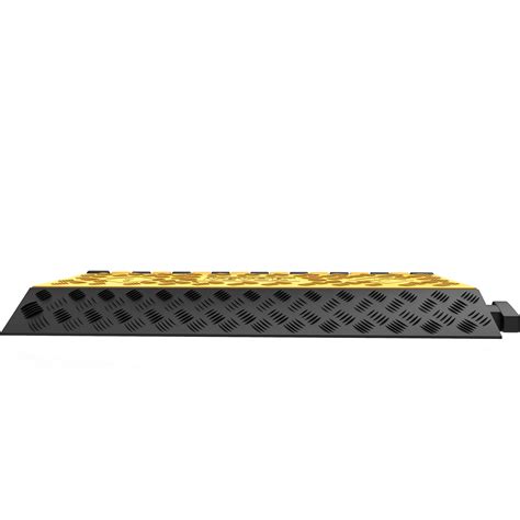 Vevor 1 Pack Of 3 Channel Rubber Cable Protector Ramps Heavy Duty