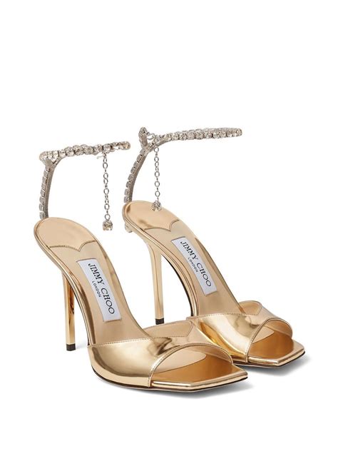 Jimmy Choo Saeda 100mm Sandals Farfetch