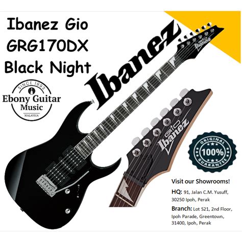 Ibanez GIO GRG170DX Electric Guitar With HSH Pick Up Black Night