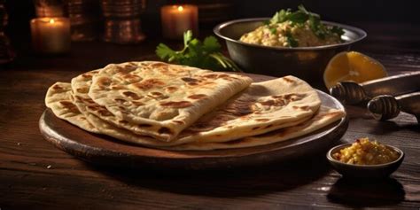 Premium AI Image | Appetizing Indian Chapati in a restaurant Indian national dish High quality ...