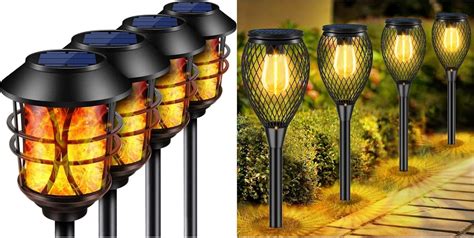 Tomcare Solar Lights Outdoor Solar Pathway Lights Waterproof Solar