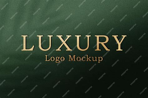 Premium PSD | Luxury logo mockup template psd in gold foil text effect ...