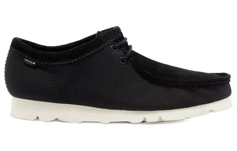 Clarks Wallabee Gore Tex Black Canvas 26160315 Kicks Crew