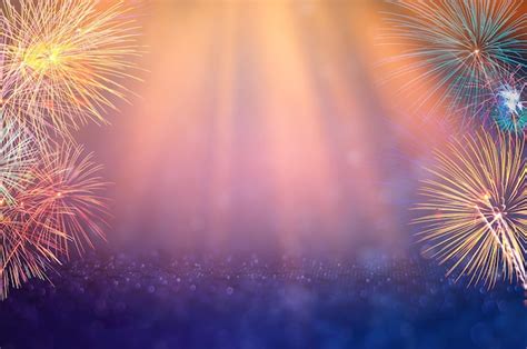 Premium Photo Abstract Background With Fireworks Background Of New