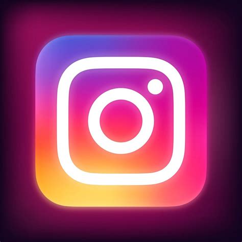 Instagram Icon Social Media Neon Premium Vector Rawpixel