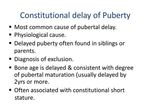 Puberty Disorders PPT