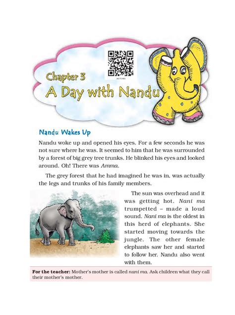 NCERT Book Class 4 EVS Chapter 3 A Day With Nandu PDF New 2023 24