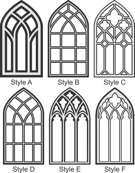 Four Different Types Of Gothic Windows