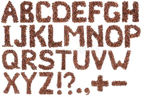 Alphabet Made From Coffee Beans Stock Photo Image Of Cofe Cafe 67404344