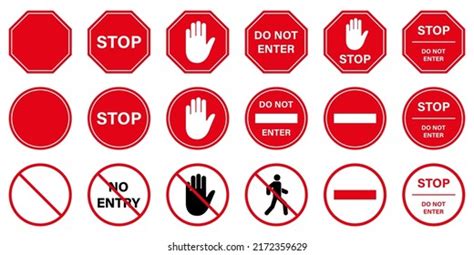 Stop Halt Allowed Area Do Not Stock Vector Royalty Free 1106759984