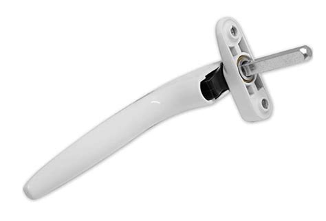 upvc window handle inline white mm