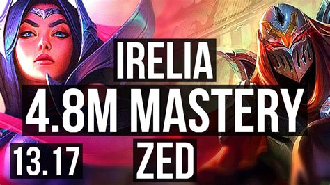 Irelia Vs Zed Mid M Mastery Games Legendary Na