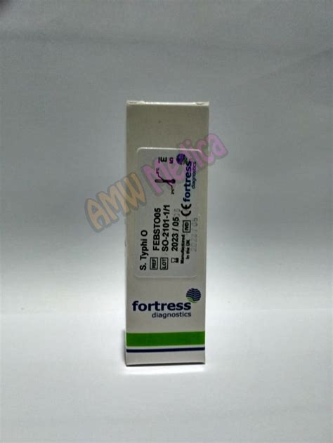 Jual Fortress Salmonella Typhi O Ml Widal Ecer Per Vial Ml Typhi O