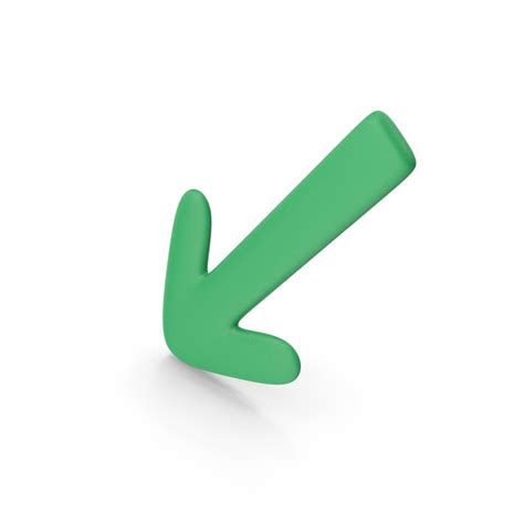 Left Down Arrow Green 3D Object 2305845541 | Shutterstock