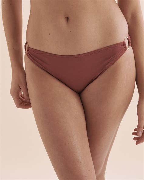 Santemare Casablanca Ribbed Bikini Bottom Brown Bikini Village