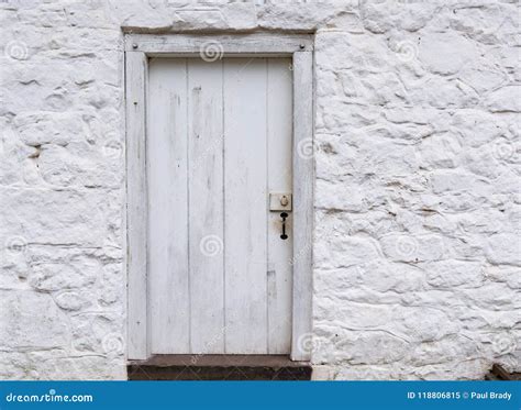 Old White Wooden Door Stock Image Image Of Building 118806815