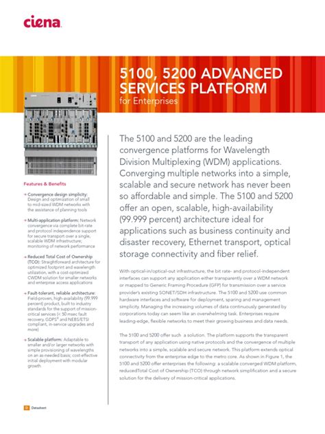 5100 5200 For Enterprises DS | PDF | Wavelength Division Multiplexing ...