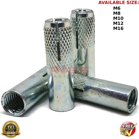 M M M M M Drop In Anchor Masonry Brick Concrete Anchors Metric