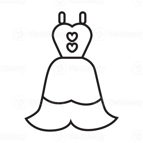 Gown Icon Transparent Background 35008471 Png