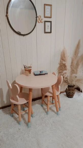 Conjunto Mesa E Cadeiras Infantil M Madeira Elo