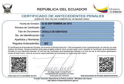 Limpiar O Borrar Antecedentes Penales Ecuador 2025