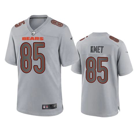 Chicago Bears Cole Kmet Gray Atmosphere Fashion Game Jersey - NB Jersey