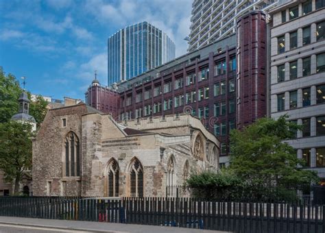 St Helen`s Bishopsgate , Church of England Church in the City O Stock ...