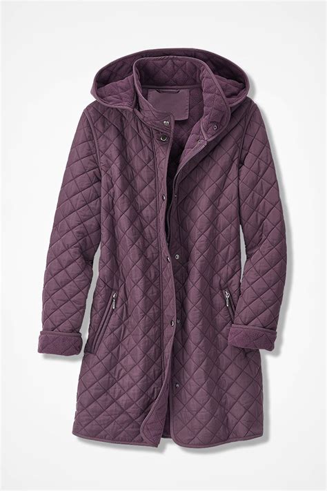 This Sleek And Comfy Microfiber Hooded Quilted Car Coat Loves