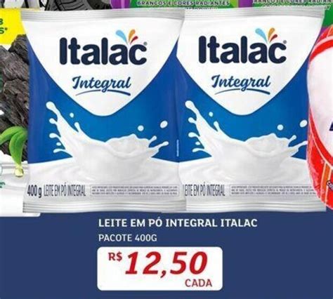 LEITE EM PÓ INTEGRAL ITALAC PACOTE 400G oferta na Assaí Atacadista