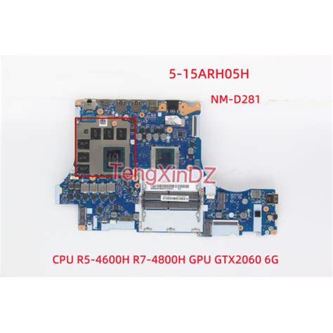 Jual Lenovo Legion 5 15arh05h Laptop Mainboard Nm D281 Mesin Motherboard R5 4600h2060 6g