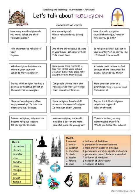 Let S Talk About Religion English ESL Worksheets Pdf Doc