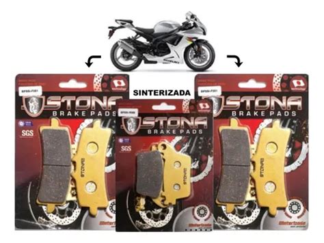 Kit Pastilha Freio Stona Sinterizada D T Gsxr